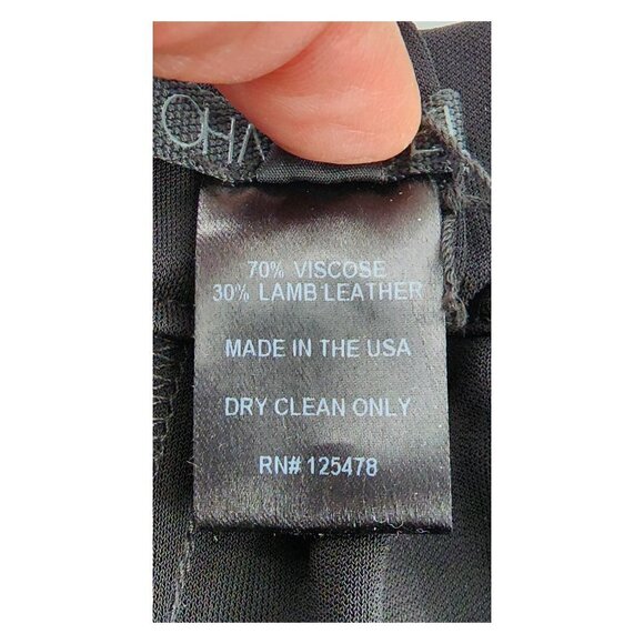 OHNE TITEL Viscose & Nappa Leather Pants NWT - Picture 10 of 12